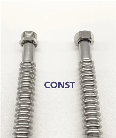 Какви са предпазните мерки при използване на гофриран метален маркуч?